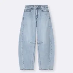 バレルレッグジーンズ 丈短め オンラインストア限定 GU ジーユー