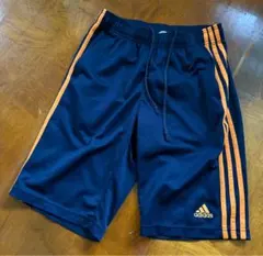 adidas CLIMALITE ハーフパンツ ネイビー オレンジのサムネイル