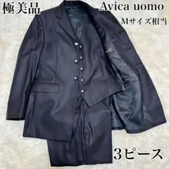 極美品 ワタベウェディング スリーピース スーツ ストライプ 結婚式 新郎用