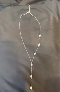 ロングパールネックレス