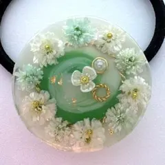 ＊No.52 ＊春フラワー レジン ピンク 上品 大人かわいい　ドライフラワー