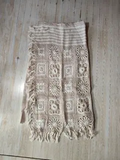 as know as かぎ針モチーフ巻 レディース ニット スカート