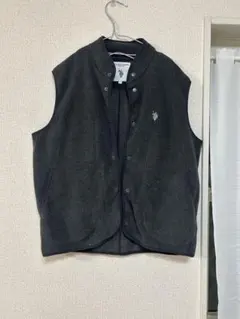 US POLO ASSN. フリースベスト グレー メンズ