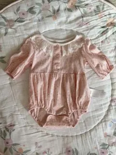 ピンクのレース付きベビー服 95cm以下