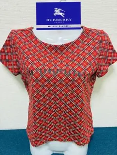 【極美品】BURBERRY BLUE LABEL レッドチェック トップス M