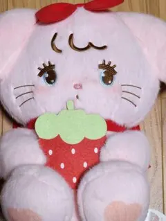 mikko　illustrations　いちごBIGぬいぐるみ