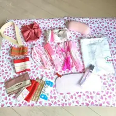 着付け小物セット＋お茶会セット　合計１５点セット　帯板　帯枕　伊達締　袱紗挟み