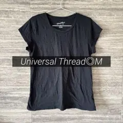 海外古着◎半袖Tシャツ　カットソー黒無地　M 　レディース美品