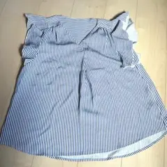 ストライプ 半袖シャツ M