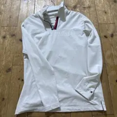 TOMMY HILFIGER ホワイト ハーフジップ M
