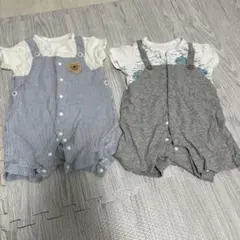 男の子　ロンパースセット