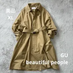 GU beautiful people トレンチコート XL ベージュ 撥水