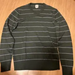 00s OLD GAP ボーダーVネックニットスウェット