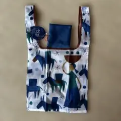 KALDI エコバッグ Helpers ブルーのサムネイル