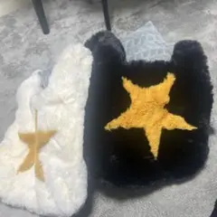 ⭐︎新品未使用⭐︎二点セットSALE価格 ★ファー トート★ブラック＆ホワイト
