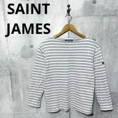 SAINT JAMES セントジェームス メンズ ボーダーボートネックカットソー
