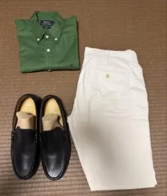 Polo Ralph Lauren グリーン長袖シャツ Lのサムネイル