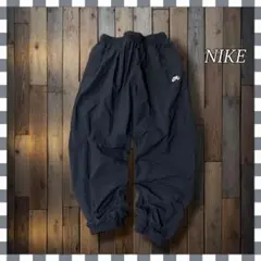 NIKE SB ナイキ 刺繍スウッシュナイロンパンツ 裾ゴム絞りL