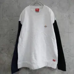 Dickies XL トレーナー　スウェット　カットソー　 グレー/ネイビー/