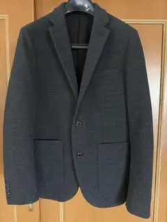 ダークグレー テーラードジャケット スウェット素材 global work