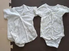ホワイト コンビ肌着 2点セット