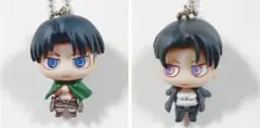 進撃の巨人■ちみキャラマスコット(リヴァイ2個セット)■フィギュアマスコット