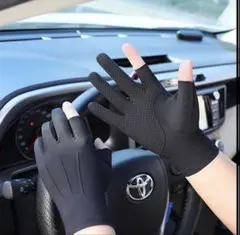 ツーフィンガー 手袋 グローブ アウトドア スポーツ レディース　UV