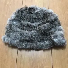 ニット帽 ラビットファー