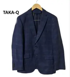 TAKA-Q タカキュー テーラード ジャケット ウール 麻 Angelico
