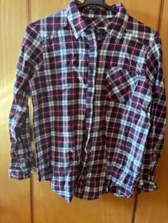 チェック柄 長袖シャツ Mサイズ