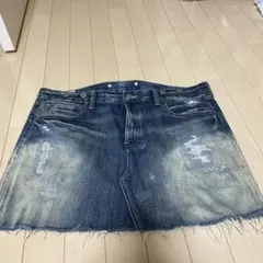 ラルフローレン 大きいサイズダメージデニムスカートのサムネイル