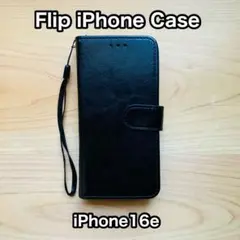iPhone16e 手帳型ケース iPhone16eケース ブラック