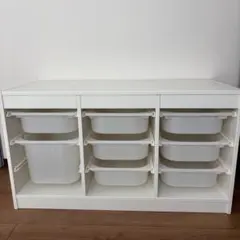 【手渡し】IKEA トロファスト　ボックス付　ホワイトのサムネイル