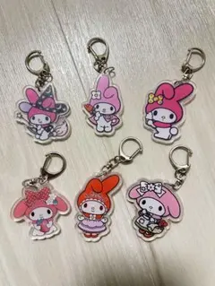 マイメロディ アクリルキーホルダー 6個セット