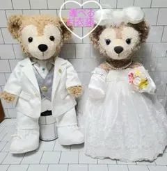 ダッフィー、シェリーメイウェディングコスチューム、ホワイト