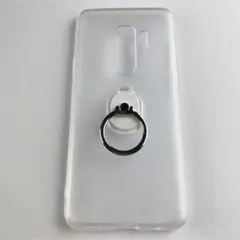 【残り2点】　GalaxyS9＋ ハードグリップケース クリアケース リング付