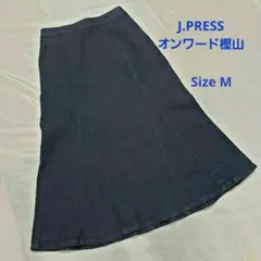 ＊J.PRESS デニムスカート インディゴ オンワード樫山のサムネイル