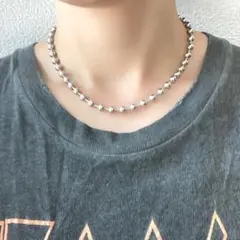 ★再入荷★ 新品　ステンレス ボールチェーン　ネックレス　6mm玉