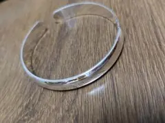 シルバー バングル ブレスレット シンプル メンズ レディース 兼用