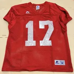 Russel ラッセル アメフトシャツ カンザス大学 アメリカ製オーセンティック Russel ラッセル アメフトシャツ カンザス大学 アメリカ製