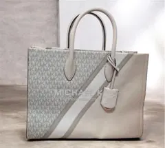 Michael Kors ミレラ ラージ トートバッグ MKシグネチャー バニラ