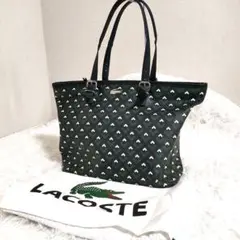 LACOSTE ラコステ トートバッグ 肩がけ PVCレザー レアデザイン♪
