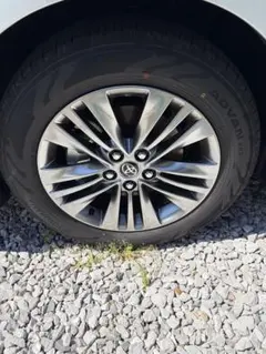 トヨタアルファード 純正 18インチ アルミホイール YOKOHAMAタイヤ付①