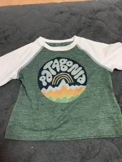 Patagonia ラッシュガード 6-12M 緑/白