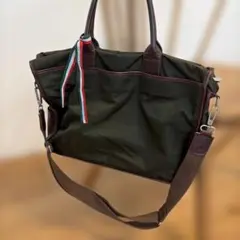Orobianco 2WAY ビジネスバッグ ナイロン レザー カーキのサムネイル