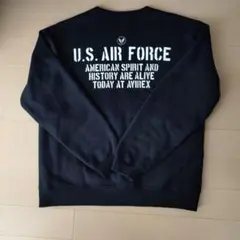 AVIREX U.S. AIR FORCE スウェット XL ブラック