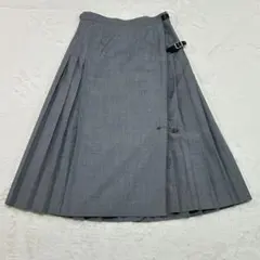 美品 ヨークランド プリーツスカート ラップスカート ピン付き 11号 L位のサムネイル