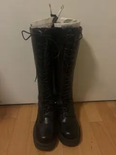 Dr.Martens似　ロングブーツ ブラック