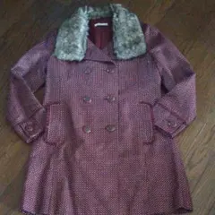 アクシーズファムのファー付コート