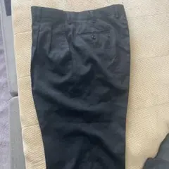 黒スラックス 後ろポケット付き